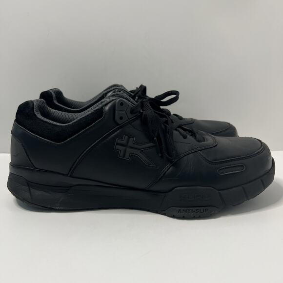 Kuru Kinetic Mens Size 13 Black Athletic Leather Walking Shoes Sneakers - Picture 2 of 10